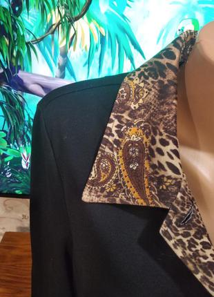 Пиджак жакет с принтом леопард, идеал.3 фото