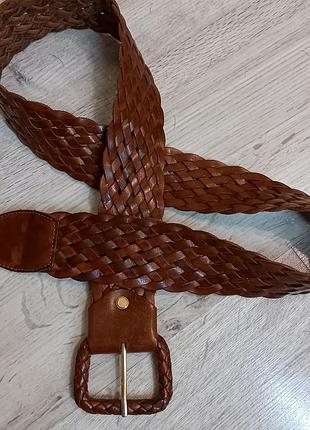Ремень плетёный кожа