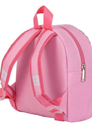 Детский рюкзак непромокаемый совы розовый6 фото