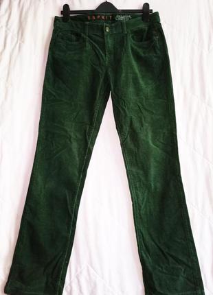 Отличные зеленые  штаны, микровельвет,42-46разм,esprit.