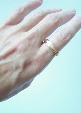 Золотое кольцо медицинское золото р.194 фото