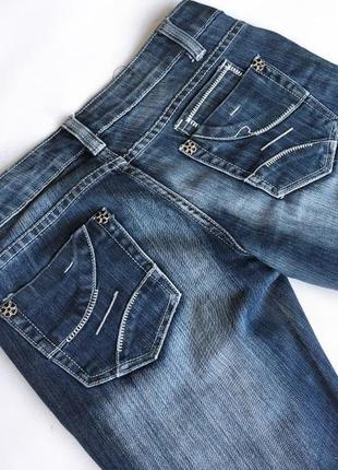 S-m синие прямые джинсы стрейч4 фото