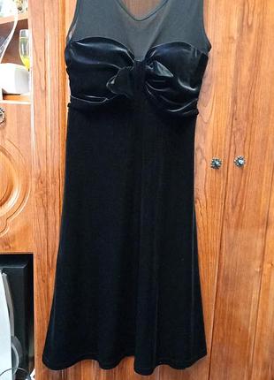 Велюровое платье