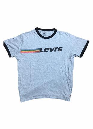 Хлопковая футболка levi’s levis