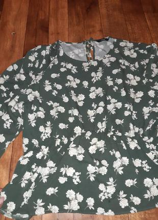 Квітчаста кофта від george / блуза в квітковий принт7 фото