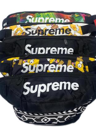 Бананка поясная сумка летняя мужская женская детская суприм supreme разноцветная яркая3 фото