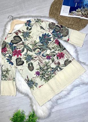 Блуза с цветочным принтом6 фото