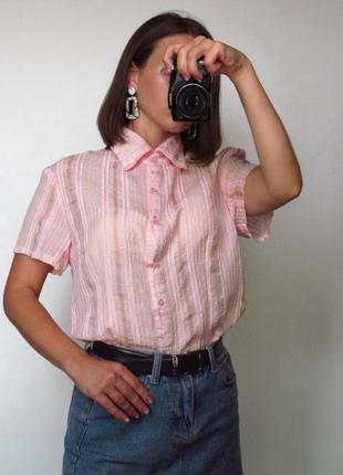 Розовая рубашка женская/ состояние отличное 👍2 фото