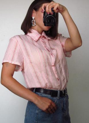 Розовая рубашка женская/ состояние отличное 👍1 фото