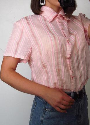 Розовая рубашка женская/ состояние отличное 👍4 фото