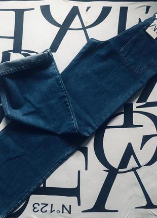 Плотные,прямые  джинсы с высокой посадкой от zara 💃2 фото