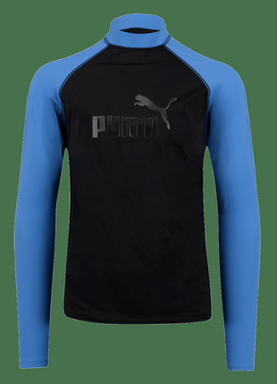 Поло puma langarm badeshirt rash guard dunkelblau