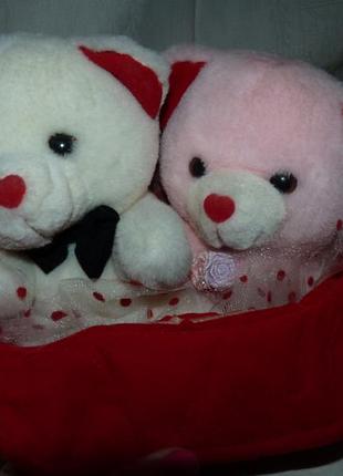 Игрушка мягкая медведи влюбленные