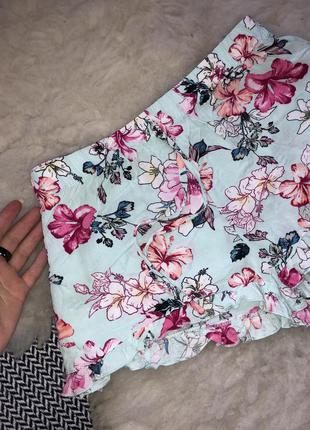 Домашние яркие шорты принт цветок натуральная вискоза6 фото