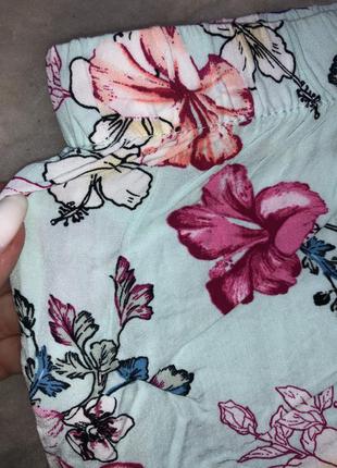 Домашние яркие шорты принт цветок натуральная вискоза9 фото