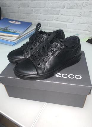 Дитячі шкіряні черевики ecco soft 7w { модель люкс серії}