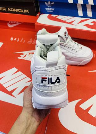 Кроссовки fila disraptor кросовки фила на высокой подошве белые кроссовки на платформе9 фото