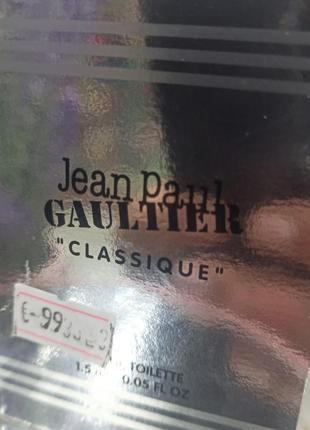 Jean paul gaultier classique edt 1,5 мл, пробник3 фото