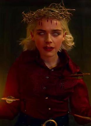 Рубашка атлас sabrina spellman косплей