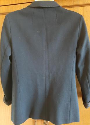 Пиджак темно-синего цвета3 фото