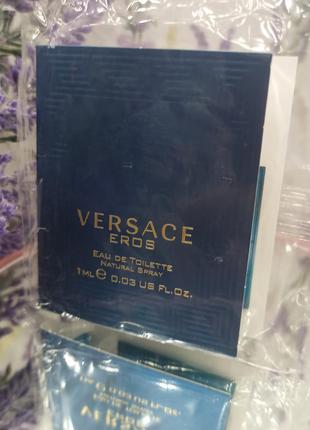 Пробник туалетна вода для чоловіків versace eros 1 мл