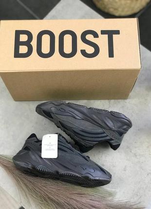 Женские стильные весенние кроссовки adidas x kanye west yeezy 700 v2 black3 фото