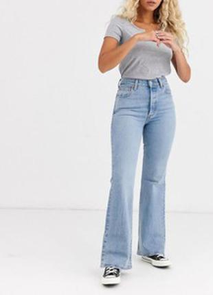 Винтажные расклешенные джинсы