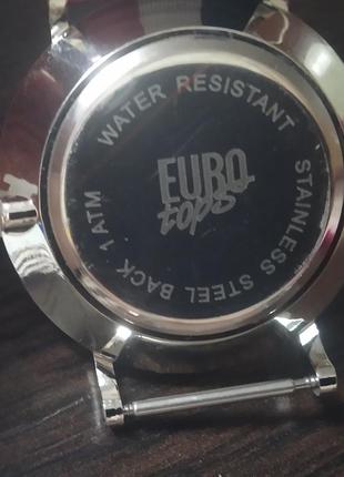 Eurotops, кварцевые наручные часы, унисекс, германия, винтаж.6 фото