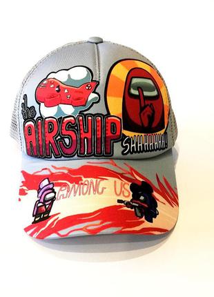 Бейсболка als the airship shh колір сірий