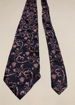 Мужской винтажный монограмный галстук gianni versace medusa multilogo2 фото