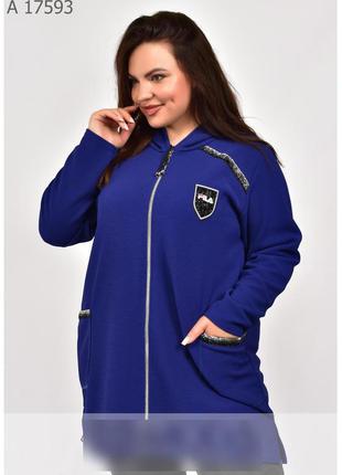 Женский кардиган трикотаж рр 50-64 два цвета