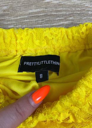 Plt шикарная эффектная ярусная кружевная миди юбка с ассиметричным низом5 фото