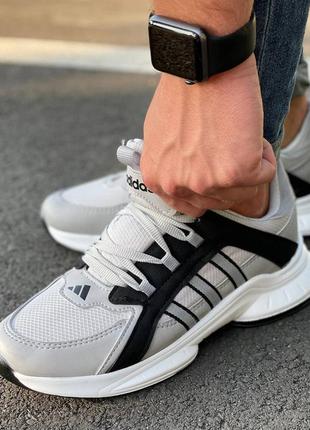 Чоловічі осінні сірі з чорним кросівки adidas zx🆕демісезонні адідас зх🆕