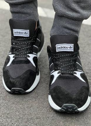 Чоловічі осінні замшеві чорні кросівки adidas eqt🆕демісезонні адідас еквіпмент🆕