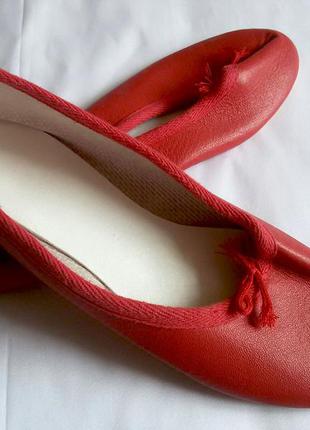 Червоні балетки на дівчинку устілка 22 см англія туфлі човники