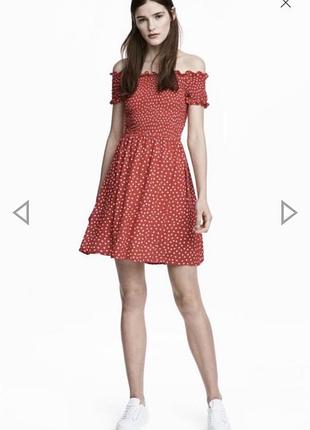 Платье сарафан h&m на вафельной резинке s-m