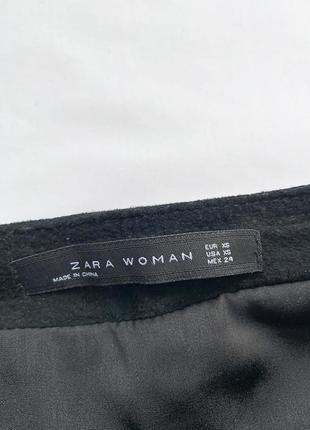 Юбка, юбочка, замшевая, натуральная замша, на молнии, zara, зара6 фото