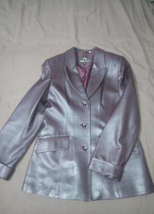 Шкіряна куртка-піджак