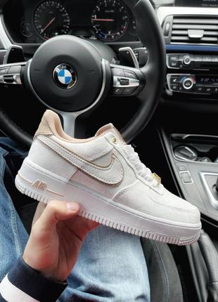 Кросівки air force 1 low 07 lux white beige кроссовки