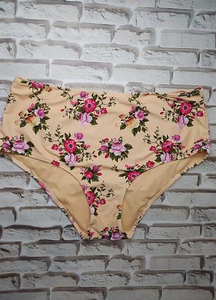 Boux avenue плавки низ от купальника в цветочный принт батал