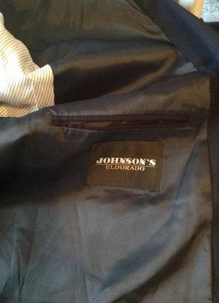Респектабельный черный пиджак бренда johnsons, р. 589 фото