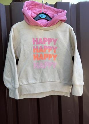 Тёплое кофта худи  primark  3-4 года💰250 грн