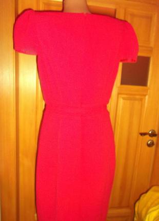 Платье сарафан красное миди прямое распродажа р. m-l - marks spencer4 фото