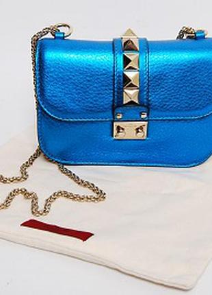 Blue valentino rockstud deals