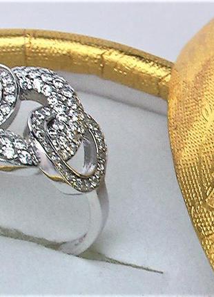 Кольцо перстень серебро 925 проба 2.90 грамма 18 размер