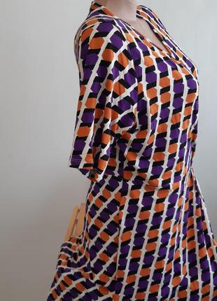 Платье на запах из натуральной ткани, размер 16, m&s4 фото