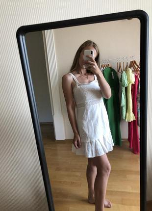 Сарафан zara с кружевом