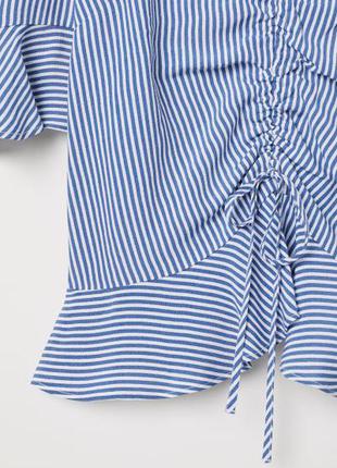 Блузка с кулиской в полоску h&m