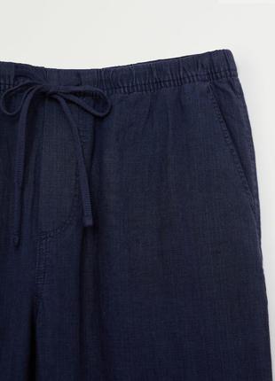Льняные брюки mango, размер xs, s2 фото