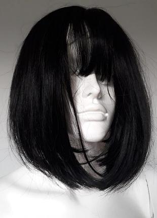 Перука каре з імітацією шкіри голови3 фото